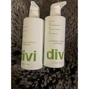 New Sealed Divi Volumizing Conditioner For Fine Thin Hair 12 Fl Oz, Lot of 2
